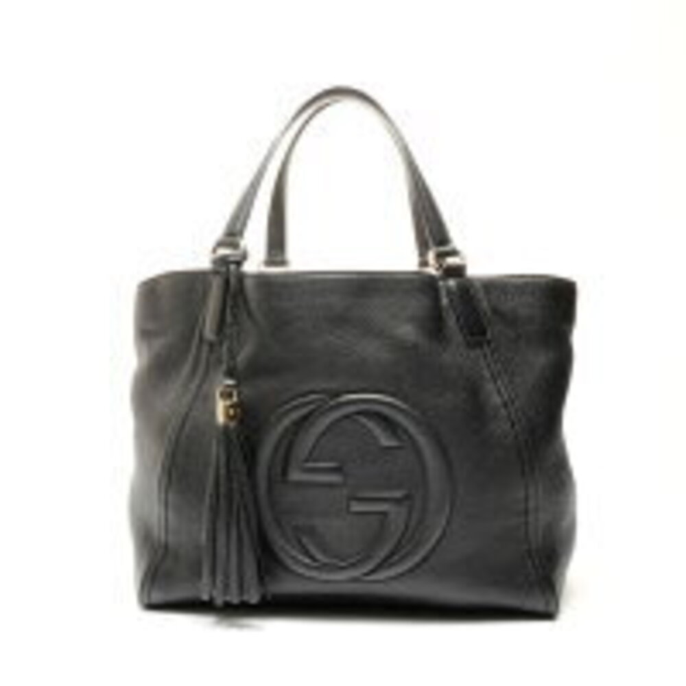 Gucci Soho Leather Shoulder Bag Black